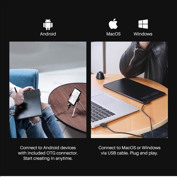 Huion Inspiroy H640p graphic drawing tablet with battery free stylus - Picture 13 of 16